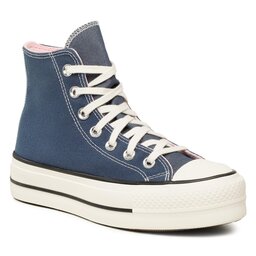 Converse Bambas Converse Ctas Lift Hi A03821C Navy/Egret/Sunrise Pink
