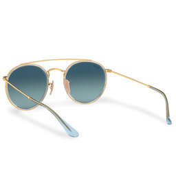 

Сонцезахисні окуляри Ray-Ban Round Double Bridge 0RB3647N 91233M Gold/Blue Gradient, Золотий