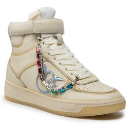 Pinko Сникърси Pinko Charentes Basket Hi Sneaker AI 22-23 BLKS1 1H214N A08R Bianco Off 1Z09