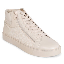 Calvin Klein Zapatillas Calvin Klein High Top Lace Up W/Zip Mono HM0HM01046 Outline Mono Beige 0F5
