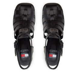 

Босоніжки Tommy Jeans Tjw Heel Fisherman Sandal EN0EN02458 Black BDS, Чорний