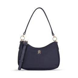 Tommy Hilfiger Handtasche Tommy Hilfiger Poppy Shoulder Bag AW0AW15215 Space Blue DW6