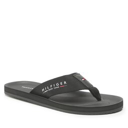 Tommy Hilfiger Infradito Tommy Hilfiger City Beach Sandal Mens FM0FM04408 Black BDS