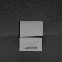 

Плоска сумка Calvin Klein Iconic Hardware Leather Xbody S K50K510317 BAX, Чорний