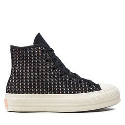 Converse Кецове Converse Chuck Taylor All Star Lift Platform Crochet A09829C Черен
