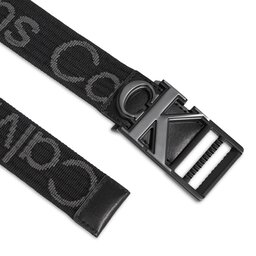 

Чоловічий ремінь Calvin Klein Jeans Monogram Slider Webbing Belt35Mm K50K511819 Black/Pinstripe Grey 01R, Чорний