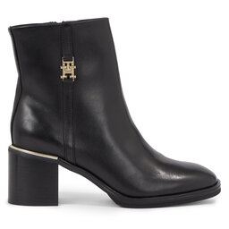 

Ботильйони Tommy Hilfiger Feminine Th Hardware Mid Bootie FW0FW07539 Black BDS, Чорний