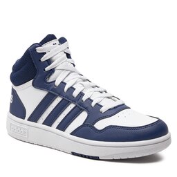 adidas Chaussures adidas Hoops Mid IG3717 Ftwwht/Dkblue/Dkblue