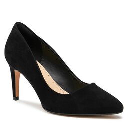 Clarks Pantofi cu toc subțire Clarks Laina Rae 261748054 Black Suede