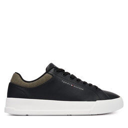Tommy Hilfiger Sneakers Tommy Hilfiger Th Court Core Lth Mix Collar FM0FM05970 Schwarz