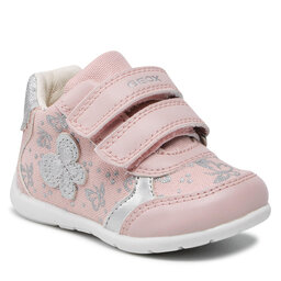 Geox Сникърси Geox B Elthan G. A B251QA 0AW54 C8237 Lt Rose/Silver