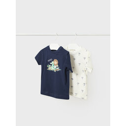 Mayoral Mayoral Σετ 2 T-Shirts 1021 Έγχρωμο Regular Fit