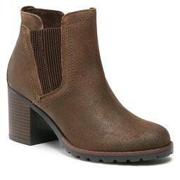 Clarks Stövletter Clarks Leda Up 261749634 Dark Olive Suede