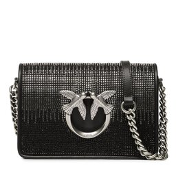 Pinko Дамска чанта Pinko Love Click Mini PE 23 PLTT 100067 A0FC Nero/Old Silver Z99O