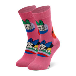 Happy Socks Ilgos Vaikiškos Kojinės Happy Socks KDNY01-3302 Rožinė