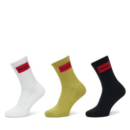 HUGO Set di 3 paia di calzini lunghi da uomo HUGO 50531515 Multicolore