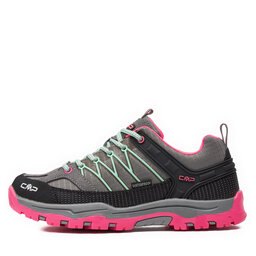 

Трекінгові черевики CMP Kids Rigel Low Trekking Kids Wp 3Q54554J Cemento-Pink Fluo 35YN, Сірий