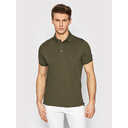 Tommy Hilfiger Tommy Hilfiger Pólóing 1985 MW0MW17771 Zöld Slim Fit