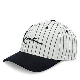 Karl Kani Czapka z daszkiem Karl Kani KK Signature Ziczac Pinstripe Cap KA-233-003-1 OFF WHITE/BLACK
