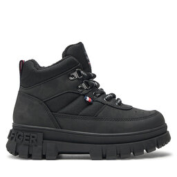 Tommy Hilfiger Зимни обувки Tommy Hilfiger Lace-Up Bootie T3X5-33707-1492 M Черен