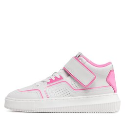 

Снікерcи Calvin Klein Jeans Chunky Cupsole Laceup Mid YW0YW00691 White/Neon Pink 0LA, Білий