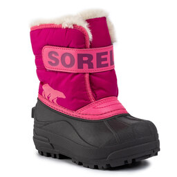 Sorel Μπότες Χιονιού Sorel Childrens Snow Commander NC1960 Tropic Pink/Deep Blush 652