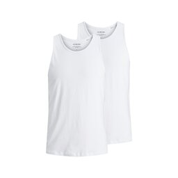 Jack&Jones Jack&Jones Set 2 majic brez rokavov Basic 12133910 Bela Regular Fit