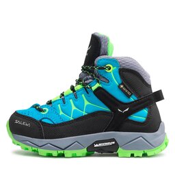 

Трекінгові черевики Salewa Jr Alp Trainer Mid Gtx GORE-TEX 8375 Blue Danube/Fluo Green, Голубий