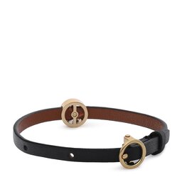

Браслет Tory Burch Miller Leather Bracelet 88955 Tory Gold/Black/Cuoio 700, Чорний