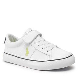 Polo Ralph Lauren Tenisówki Polo Ralph Lauren Sayer Ps RF104093 White Recycled Canvas/Navy/Citron w/ Citron PP