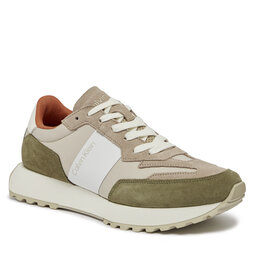 Calvin Klein Sneakers Calvin Klein Low Top Lace Up Mix HM0HM00497 Travertine/Delta Green/Feather Grey 0H8