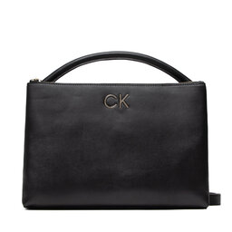 Calvin Klein Rankinė Calvin Klein Re-Lock Top H Tote K60K608883 Juoda