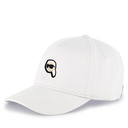 KARL LAGERFELD Czapka z daszkiem KARL LAGERFELD Z30398 Biały
