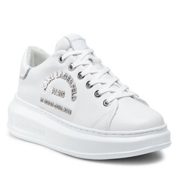 KARL LAGERFELD Sneakers KARL LAGERFELD KL62539 White Lthr W/Silver