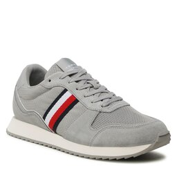 Tommy Hilfiger Сникърси Tommy Hilfiger Runner Evo Mix FM0FM04699 Antique Silver PRT