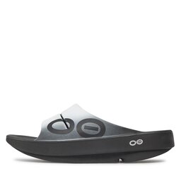

Шльопанці OOfos Ooahh Sport Gray/White, Сірий