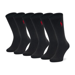 Polo Ralph Lauren Unisex ilgų kojinių komplektas (3 poros) Polo Ralph Lauren 449858064002 Black