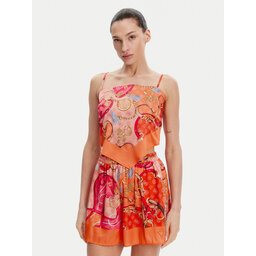 Guess Guess Top E5GH02 WH4V0 Oranžna Regular Fit