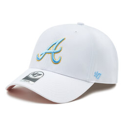 47 Brand Kšiltovka 47 Brand MLB Atlanta Braves World Series Sure Shot Snapback '47 MVP BCWS-SUMVP01WBP-WH95 White