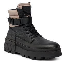 Tommy Hilfiger Schnürstiefeletten Tommy Hilfiger Th Elevated Chunky Lth Bkle Boot FM0FM04909 Black BDS