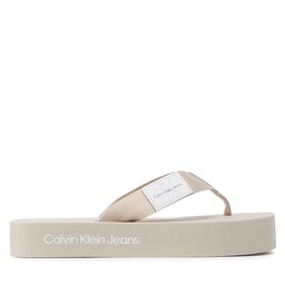 

В'єтнамки Calvin Klein Jeans Flatform Flipflop YW0YW00993 Eggshell ACF, Бежевий