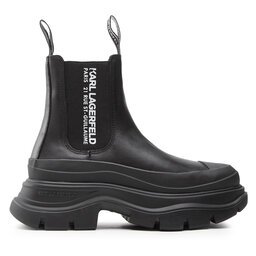 KARL LAGERFELD Kotníková obuv s elastickým prvkem KARL LAGERFELD KL42944 Černá