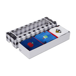 Tommy Hilfiger Set 3 parov otroških visokih nogavic Tommy Hilfiger 100002325 Blue Combo 002