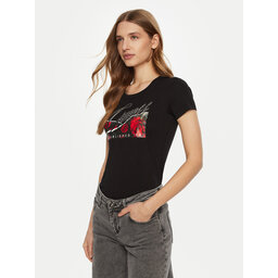 Guess Guess T-Shirt W5RI03 J1314 Μαύρο Regular Fit