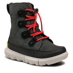 Sorel Schneeschuhe Sorel Youth Sorel Explorer Lace Wp NY4897-093 Jet/Black