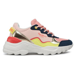 

Снікерcи Pepe Jeans Eccles Junior Summe PGS30490 Bright Coral 342, Рожевий