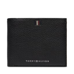 Tommy Hilfiger Große Herren Geldbörse Tommy Hilfiger Th Central Cc Flap And Coin AM0AM11856 Black BDS
