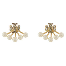Tory Burch Ohrringe Tory Burch Kira Pearl Front 163695 Goldfarben