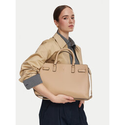 Tommy Hilfiger Handtasche Tommy Hilfiger Th Joy Satchel AW0AW19067 Beige