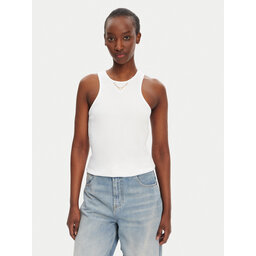 TWINSET TWINSET Felső 251TT2400 Fehér Slim Fit